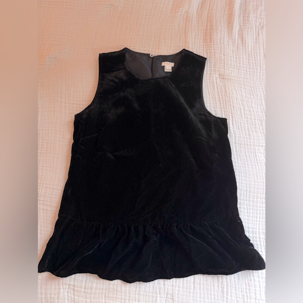 JCrew Velvet Sleevless Top